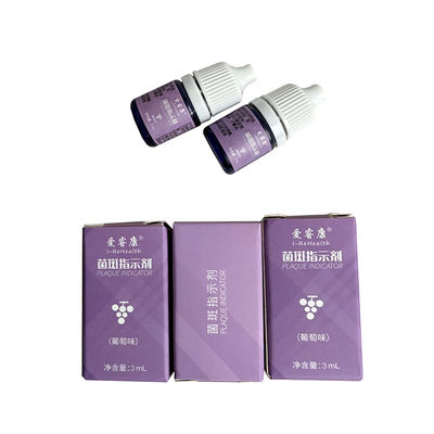 Farbzahnbelag-Indikator des Trauben-Aroma-zwei, zum anstelle der Plakette 3mL/Bottle zuzuschließen